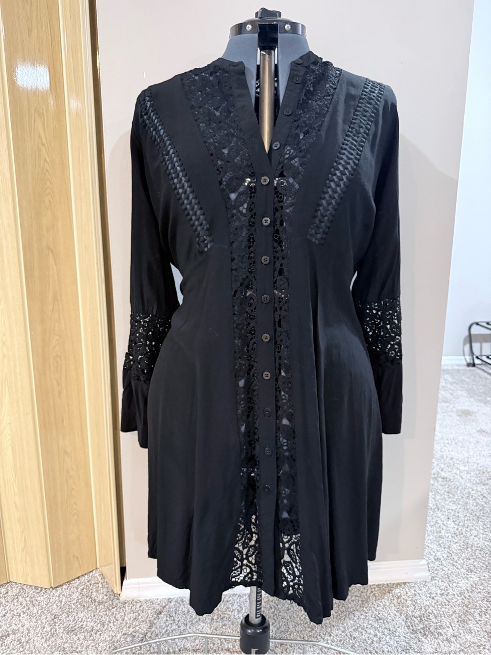 Love & Legend Black Lace Overlay Top